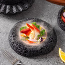 Axyaa Meteorite Texture Dining Plate Set for Sushi, BBQ, Japanese Cuisine & Desserts