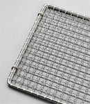 Axya Stainless Steel BBQ Grill Net - Round Grid Grate for Camping & Outdoor BBQ