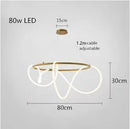 Axyaa Musical Note Pendant Light Modern LED Ceiling Chandelier for Home Decor