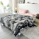 Axyaa Gradient Bubble Fleece Throw: Soft Plush Nap Blanket for Bedroom Sofa & Travel