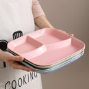 Axyaa Food Grade Plastic Dinner Plate Multipurpose Storage Tray Heat-resistant Dishes