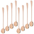 Axyaa Long-Handled Stainless Steel Soup & Dessert Spoon Set