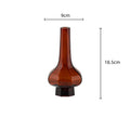 Axyaa Green Glass Geometry Vase for Home Decor and Flower Arrangements