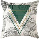 Axyaa Plants Print Linen Cushion Cover for Stylish Home Decor 45*45cm