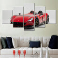 Axyaa Red Racing Car Canvas Wall Art Poster Home Decor Living Room Print