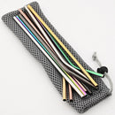 Axyaa Stainless Steel Straw Set with Bag - Eco-Friendly Reusable Bar Accessories