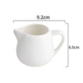 Axyaa Ceramic Mini Milk Jug with Handle in Pure White Specialty Tableware