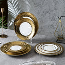 Axyaa Nordic Phnom Penh Ceramic Steak Plate - Light Luxury Western Tableware