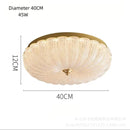 Axyaa Crystal Sand LED Ceiling Light for Home, Modern Acrylic Lampshade, Bright Room Lighting