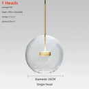 Axyaa Glass Bubble Ball LED Pendant Chandelier for Home Decor Lighting