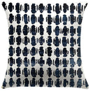 Abstract Blue Pattern Pillow Covers by Axyaa - Sofa, Bedroom, Car Cushion Cover