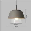 Axyaa Nordic Iron Glass Pendant Lights for Kitchen Living Room Bedroom LED Hanging Lamps