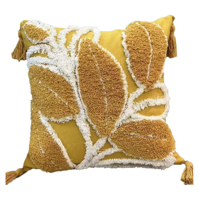 Axyaa Plush Nordic Cushion Cover for Home Sofa Decor 45*45 Pillowcase