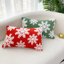 Snowflake Christmas Throw Pillowcase for Living Room Decor, Axyaa Brand