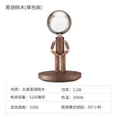 Axyaa Solid Wood USB Rechargeable Desk Lamp with Stepless Dimming