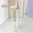 Axyaa Bubble Tea Kids Glass Water Bottle with Straw - BPA Free