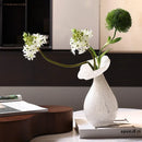 Axyaa Cloud Glass Vase Artificial Flower Decor Floral Shaped Desk Decoration