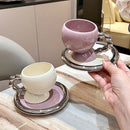 Axyaa Ceramic Latte Coffee Cup Saucer Set