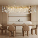 Axyaa Golden Branch Crystal Chandelier for Minimalist Living Room Home Lighting
