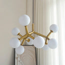 Nordic Gold Moon Chandelier for Living Room, Hotel & Baby - Axyaa Brand