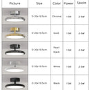 Axyaa Chrome Round LED Ceiling Light for Modern Living Spaces