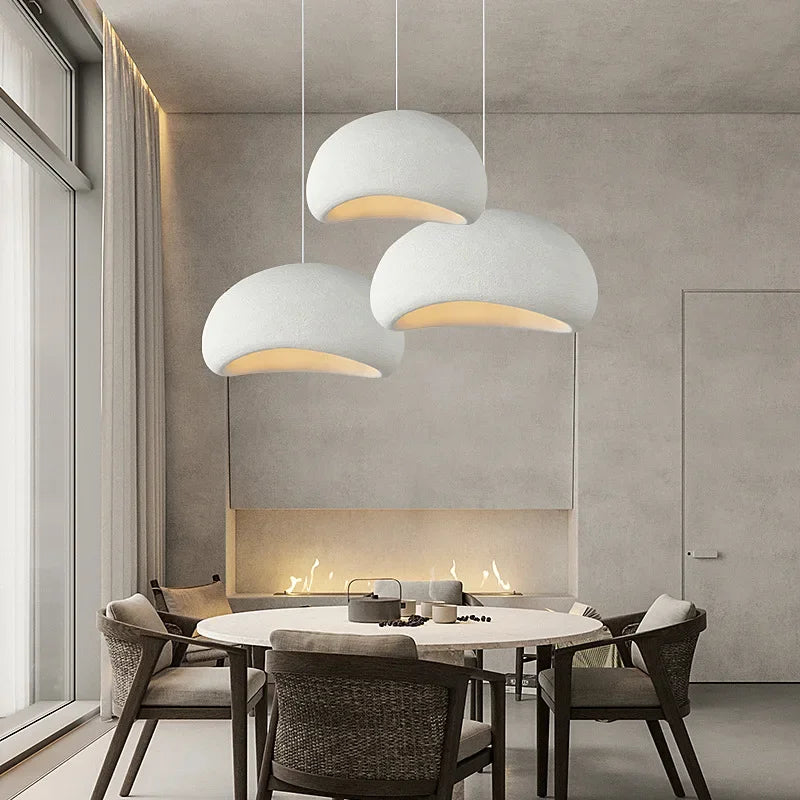 Wabi Sabi Chandelier LED Pendant Light by Axyaa - Modern Minimalist Design