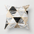 Axyaa Wood Texture Marble Pillowcases - Geometric Cushions Case for Home Decor