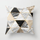 Axyaa Wood Texture Marble Pillowcases - Geometric Cushions Case for Home Decor