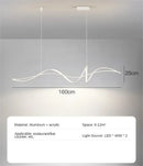 Axyaa Elegant Nordic Dining Room Main Light - Modern & Minimalist High-End Strip Light