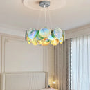 Axyaa Rainbow Glass Pendant Light for Living Room Dining Bedroom LED
