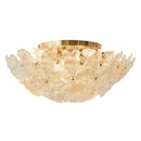 Axyaa Luxury French Glass Lotus Leaf Designer Light for Master Bedroom