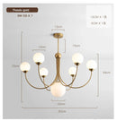 Axyaa Modern Living Room Chandelier, American & French Style, Simple & Fashionable Home Designer