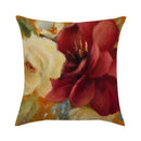 Axyaa Floral Linen Pillowcase 45x45cm