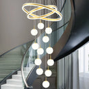 Axyaa Elegant Staircase Chandelier for Home Decoration with Indoor Ceiling Lighting