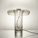 Axyaa Twisted Pattern Glass LED Table Lamp Luxury Decor Lighting