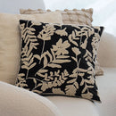 Nordic Floral Embroidery Pillow Cover 45x45, Axyaa Home Decor