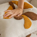 Axyaa Geometric Embroidery Cotton Pillow Cover for Sofa Bed Decoration