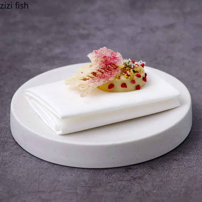 Axya Ceramic Sashimi Plate Set - Special Restaurant Dish Tray for Pasta, Appetizer, Snack