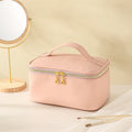 Axyaa Korean Square Travel Cosmetic Bags - Makeup Brush Toiletry Organizer