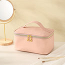Axyaa Korean Square Travel Cosmetic Bags - Makeup Brush Toiletry Organizer