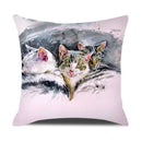 Axyaa Cartoon Animals Portrait Cushion Cover 45x45cm