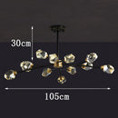 Axyaa Luxury Crystal Chandelier Pendant Light for Living Room Bedroom Ceiling