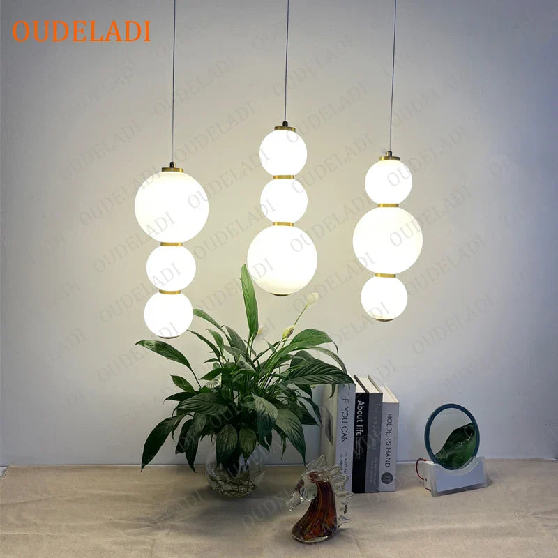 Axya LED Glass Ball Pendant Lights - Grape Bunches Design