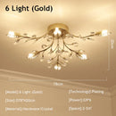 Axyaa Crystal Leaf LED Chandelier: Nordic Modern Luxury for Bedroom and Restaurant
