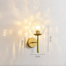 Axyaa Glass Ball LED Wall Lights: Modern Nordic Bedroom Lamp