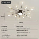 Axyaa Fireworks LED Ceiling Light: Luxury Chandelier for Home, Restaurant, Hotel Lobby