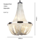 Luxury Tassel Chandelier for Hotel Villa Stairs by Axyaa