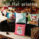 Christmas Cartoon Pillow Covers by Axyaa - Festive Home Decor for Sofa, Bedroom & Car