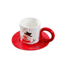 Axyaa Christmas Santa Claus Porcelain Tea Cup Set
