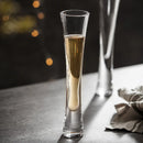 Axyaa Elegant Crystal Champagne Flute Slim Glass Heavy Bottom Sparkling Wine Cup